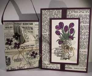 Love is Kindness with Newsprint DSP