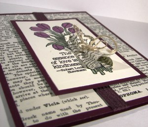 Love is Kindness with Newsprint DSP