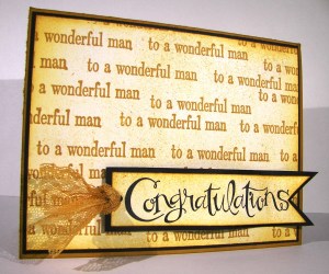 Congratulations to a Wonderful Man