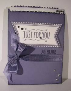 Just For You Treat Bag Card